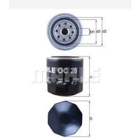 olajszűrő T2 1.7-2.0 KNECHT 021115351A