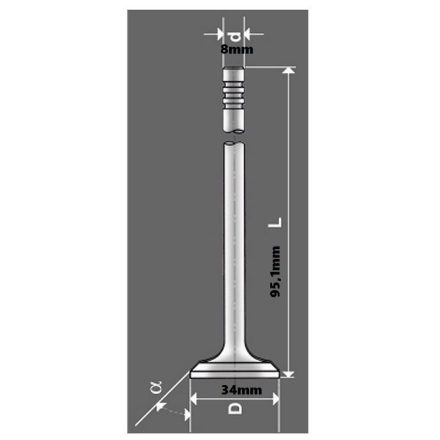 szelep szív. 1.6D 3 ékes 068109601N