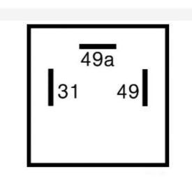 relé, irányjelző 12V 3 pólus 191953227A
