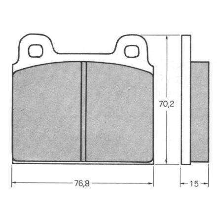 fékbetét T2 -73 ATE 20 011 15.2