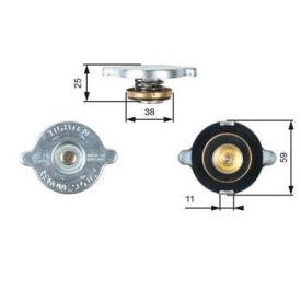 hűtősapka fém 321121321C