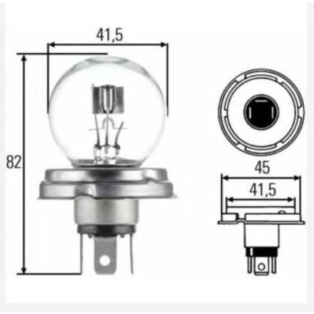 izzó, R2 40/45W 6V 00654