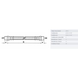 fékcső T2 85- első L 2309