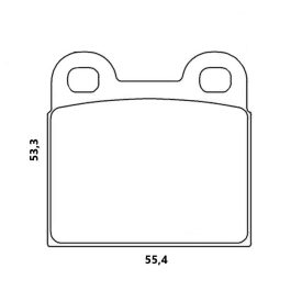 fékbetét T1 2 fül kocka Remsa 311698151B