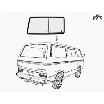 tolóablak T25 jobb hátsó 72476
