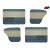 kárpit szett Water blue-off wh 19-1128-24-15